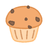 söt muffin illustration png