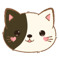 cat head illustration png