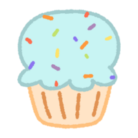 Cute Cupcake illustration png