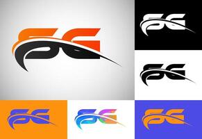 Initial Letter S G Logo Design. Graphic Alphabet Symbol For Corporate Business Identity vector