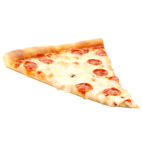 Delicious cheese pizza isolated on a transparent background png