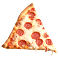 Delicious cheese pizza isolated on a transparent background png