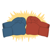 Boxing gloves illustration png