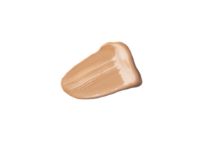 Make up smear swatch foundation smudge texture isolated on a transparent background swatch of cosmetics png