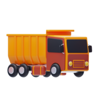 Truck 3D Icon. Dump Truck 3D Icon png