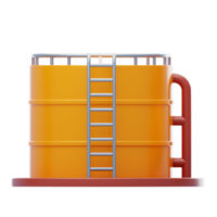 Industrial tank 3d icon. Industrial tank for petrol and oil png