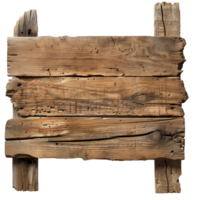 old wooden sign on isolated background png