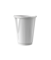 minimaliste blanc papier tasse afficher sur transparent Contexte. génératif par ai png