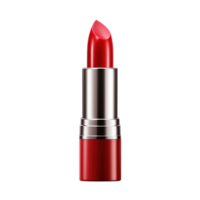 Classic Open Red Lipstick. Red Tube of Red Lipstick. Isolated on Background png