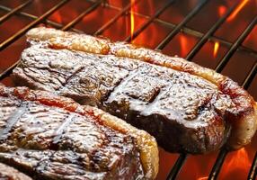 Grilled picanha, traditional Brazilian cut photo