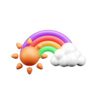 väder 3d illustration ikon png