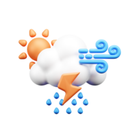 clima 3d ilustración icono png