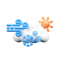 Wetter 3d Illustration Symbol png