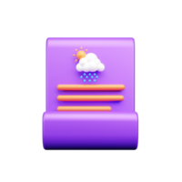 clima 3d ilustración icono png