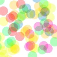 Trendy risograph background, colorful circles vector