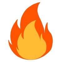 fuego advertencia símbolo vector