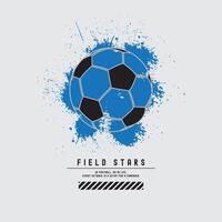 Soccer graphic t-shirt and apparel design vector