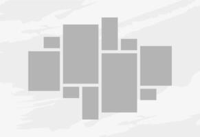 Pictures or photos frame collage. comics page grid layout abstract photo frames and digital photo wall template vector