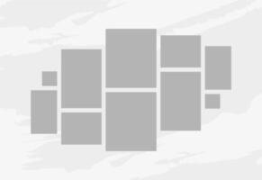 Pictures or photos frame collage. comics page grid layout abstract photo frames and digital photo wall template vector