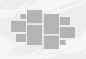 Pictures or photos frame collage. comics page grid layout abstract photo frames and digital photo wall template vector