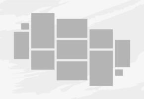 Pictures or photos frame collage. comics page grid layout abstract photo frames and digital photo wall template vector