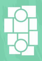 Pictures or photos frame collage. comics page grid layout abstract photo frames and digital photo wall template vector