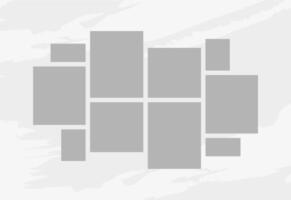 Pictures or photos frame collage. comics page grid layout abstract photo frames and digital photo wall template vector