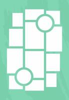 Pictures or photos frame collage. comics page grid layout abstract photo frames and digital photo wall template vector