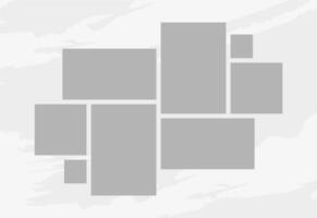 Pictures or photos frame collage. comics page grid layout abstract photo frames and digital photo wall template vector