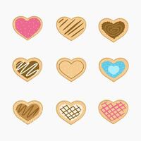 Love donut hand drawn illustration vector