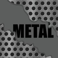 negro plata parrilla marco antecedentes. metal, hierro parrilla. vector