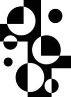 Asymmetrical Balance Art Piece . Abstract memphis geometric shape background vector