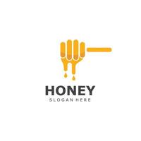 Honey Comb Logo Template Design Emblem Honey Design Concept Creative Symbol Design vector