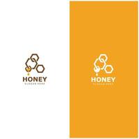 Honey Comb Logo Template Design Emblem Honey Design Concept Creative Symbol Design vector