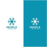 comunidad logos personas controlar. logos para equipos o grupos y empresas diseño vector