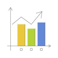 A graph with a dollar sign vector