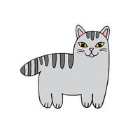 Hand drawn cat vector