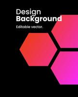 Simple colorful gradient background. Social media template illustration. vector