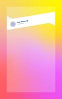 Vertical story template in gradient colors. Social media frame illustration. vector