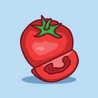 ilustración tomate. tomate. rojo tomate vegetales ilustración y icono para digital y impresión gráfico diseño vector