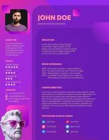 Creative Graphic Designer Resume template