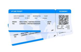 Boarding pass tickets. Airplane tickets. Fly and travel. Booking service. vector