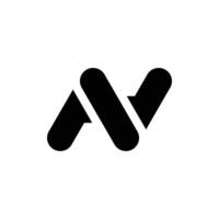 Letter N modern flat creative logo vector