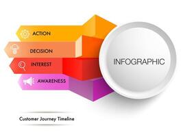 infographic template 4 step for business vector