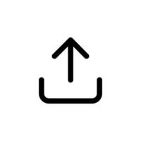 Upload icon, simple vector