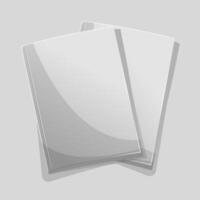 Blank empty paper magazine and cover book vector