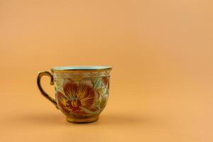 Mini cup beautiful Thai style porcelain. photo