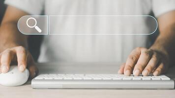 Searching Browsing Internet Data Information Networking Concept photo