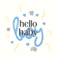 This is a boy, Gender Reveal Party Card Design vector