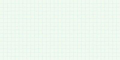 Textured sheet of green checkered paper with a stipple effect. Cute pastel background, irregular geometric pattern. vector